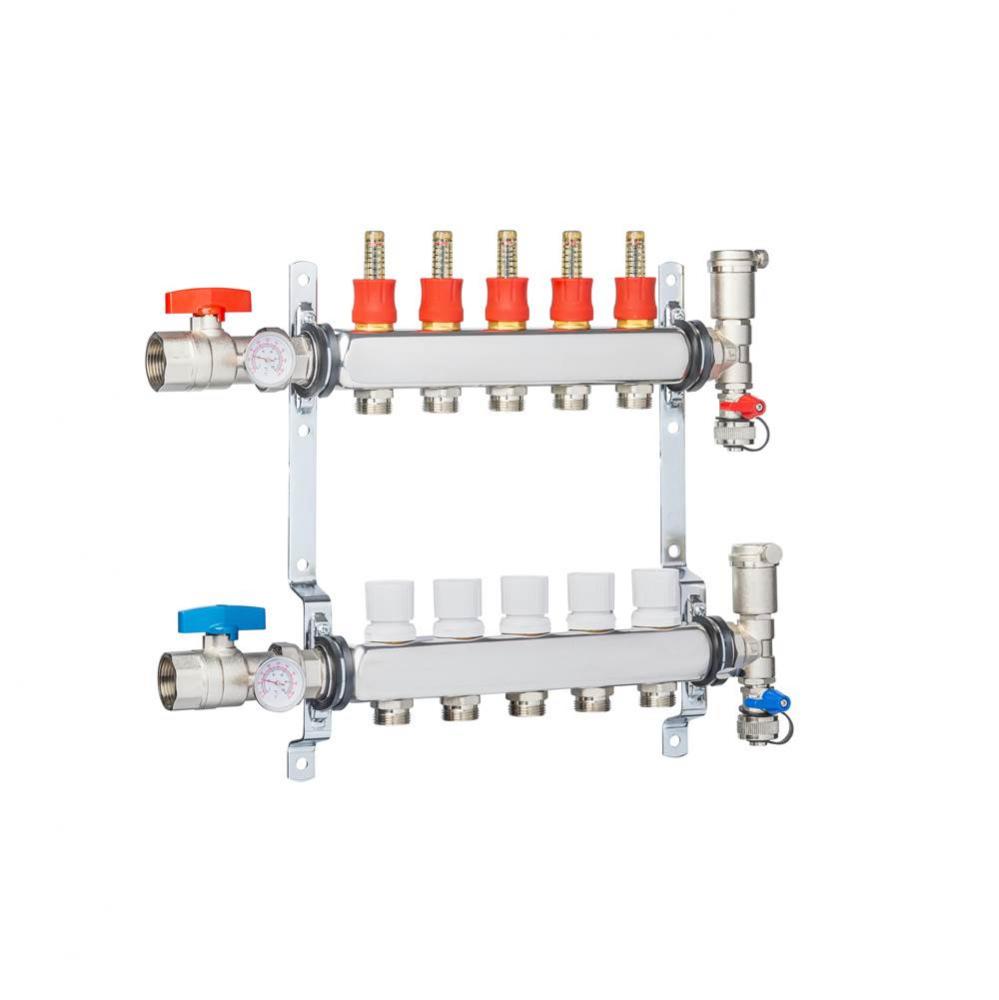 5 Ports with GPM Flow Meter and Bracket