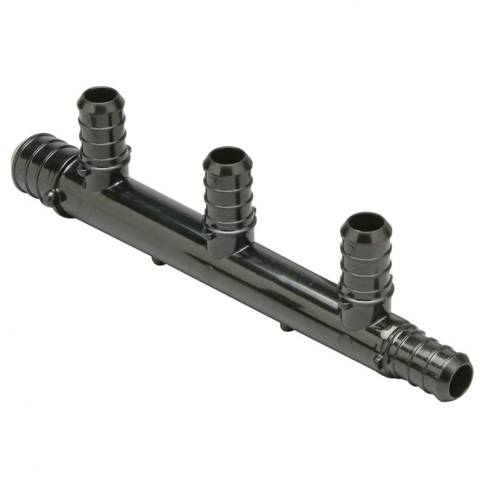 Polymer Multi-port Tee - (1) 3/4'' PEX Crimp  Inlets  with (4) 1/2'' PEX Crimp