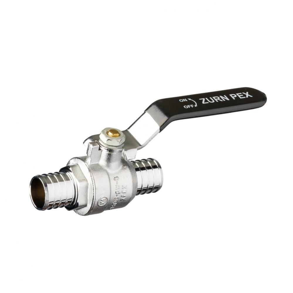 XL Brass Ball Valve - Tee Handle - 1'' Barb x 1'' Barb