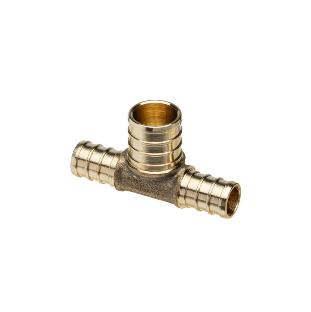 XL Brass Tee - 1/2'' Barb x 1/2'' Barb x 3/4'' Barb