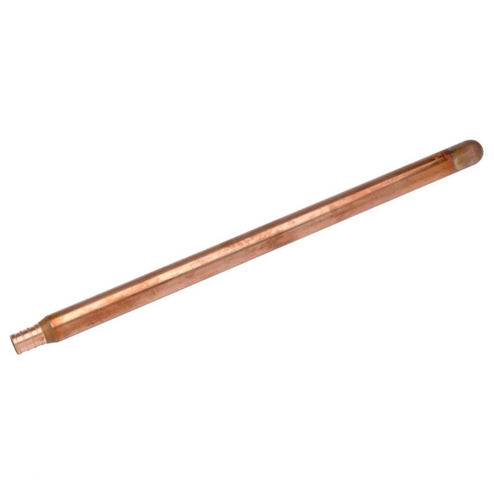 Copper Stubout - 12'' Straight - 1/2'' Barb x 1/2'' Nominal