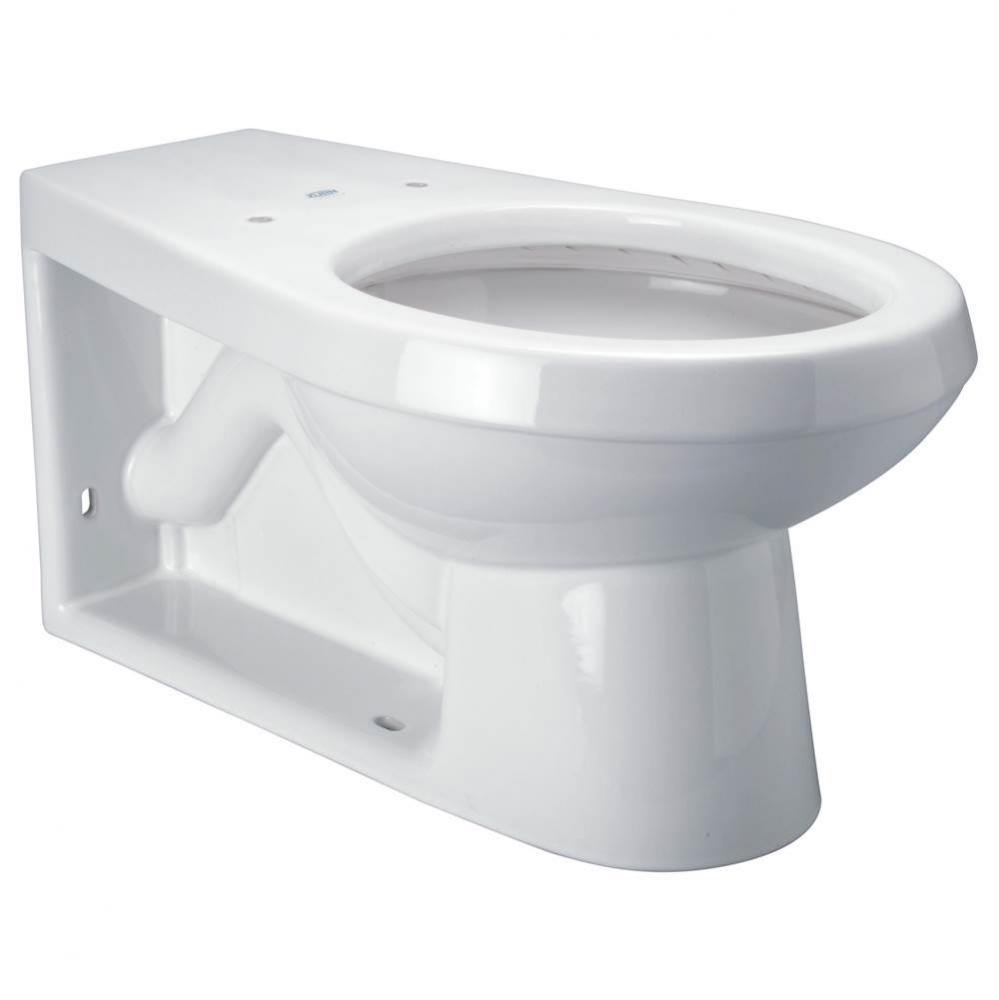 HET ELONGATED, FLOOR MOUNTED BCK OUTLET ECOVANTAGE BACK SPUD VALVE TOILET W/ AM