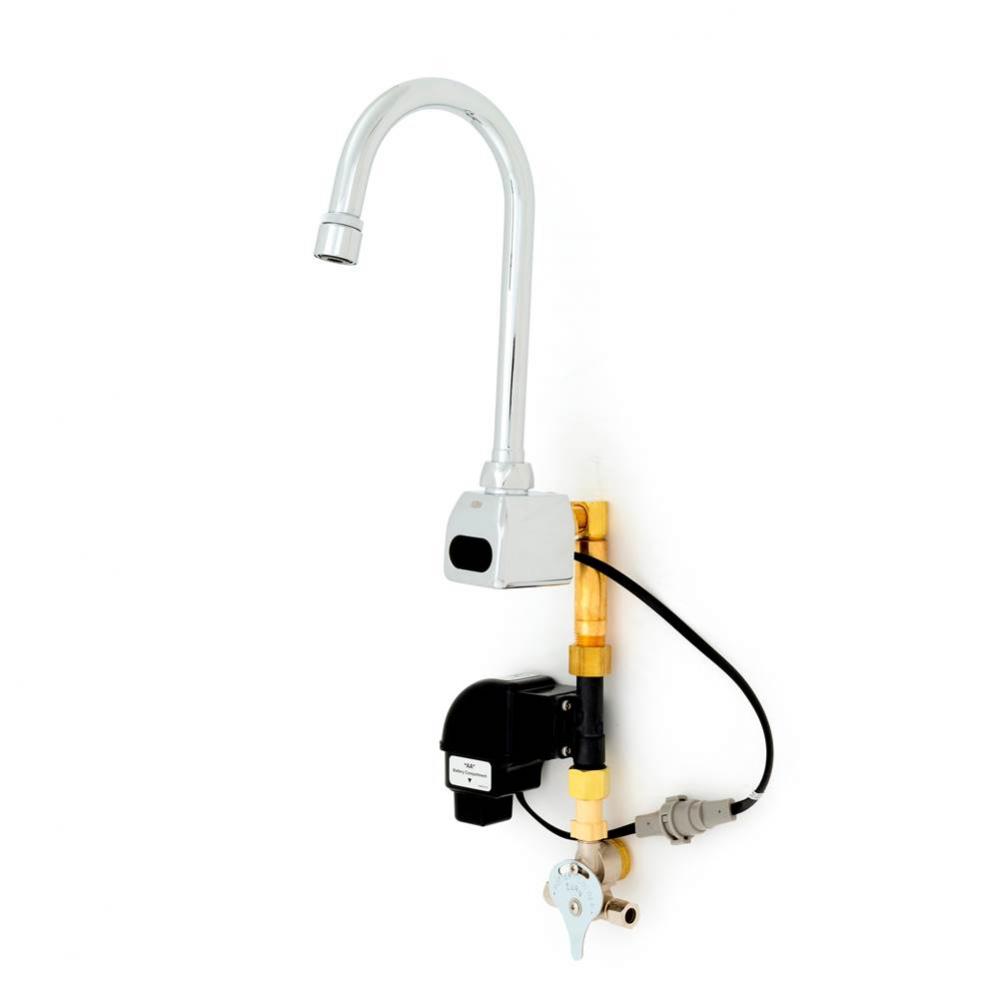 LEAD FREE BATTERY POWERED GOOSENECK FAUCET 'E' 'MV'