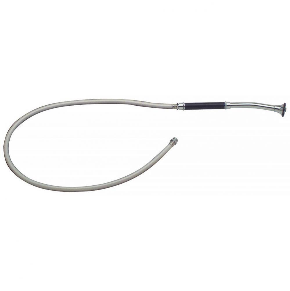 BEDPAN SPRAY W/ 4' V HOSE AND RUBBER BUMPER SPRAY OUTLET