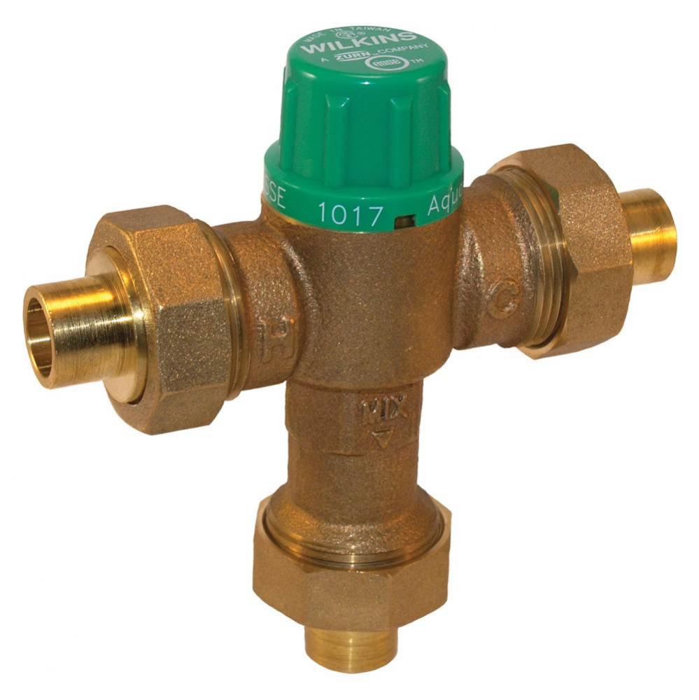 Thermostatic Mixing Valve, Lead-Free, Female CU SWT, ASSE1017