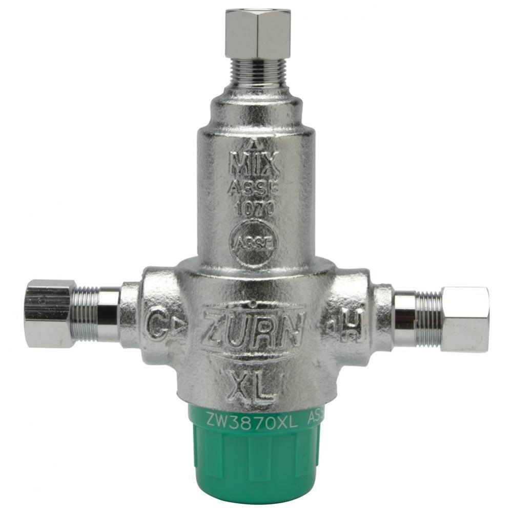 Thermostatic Mixing Valve, Lead-Free, Compression, ASSE1016, ASSE1070, 3 Port