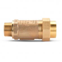 Zurn Industries 1MX1UF-700XL - Dual Check Valve, Lead-Free, MNPT x Union FNPT