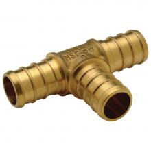 Zurn Industries QQT433GX - XL Brass Tee - 3/4'' Barb x 1/2'' Barb x 1/2'' Barb