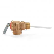 Zurn Industries TP1100A-4C-150C - T&P Relief Valve, MNPT x FNPT, 4'' Probe, Set at 150