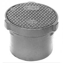 Zurn Industries ZN1402-4NL-T - N.I. Adj Level-Trol Floor Cleanout, 4'' Neo-Loc Outlet w/Sq Top