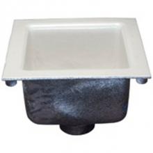 Zurn Industries ZN1900-4NH - 12'' Sq X 6'' Ni Brz A.R.E. Floor Sink, 4'' NH Outlet w/ Full Grate