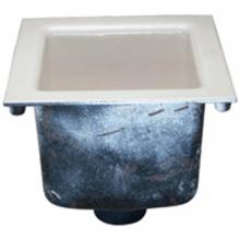 Zurn Industries ZN1901-3NH - 12'' Sq X 8'' Ni Brz A.R.E. Floor Sink w/ Full Grate & 3'' NH Ou