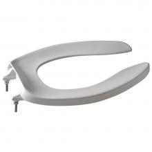 Zurn Industries Z5955SS-EL - (k) White open front toilet seat less cover, Elongated
