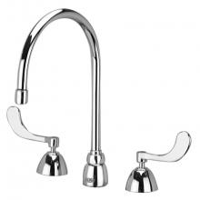 Zurn Industries Z831C4-XL-FC - AquaSpec® Widespread Gooseneck Faucet, 8'' Spout, 2.0 gpm Laminar Flow in Spout Bas