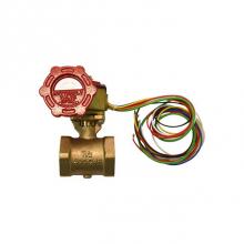 Zurn Industries 114-F49BR - 1-1/4'' Fire Butterfly valve, brass, threaded, w/supervisory switch