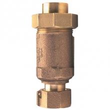 Zurn Industries 1UFMX34UM-700XL - Dual Check Valve, Lead-Free, Union Female Meter x Union MNPT