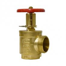 Zurn Industries 212-F105 - 2-1/2'' FNPT x NH Pressure Restricting Fire Hose Valve, Angle body, Brass