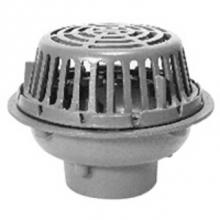 Zurn Industries Z121-4NH-89-R - 12'' Dia Roof Drain w/ Poly Dome-2'' Water Dam-Sump Receiver