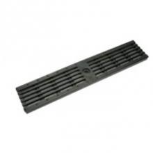 Zurn Industries P4-HPP-BLACK - 4'' x 20'' Polypropylene 4'' Black Heel Proof Class A Grate - P.N. 6