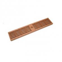 Zurn Industries P4-HPP-BROWN - 4'' x 20'' Polypropylene 4'' Brown Heel Proof Class A Grate - P.N. 6