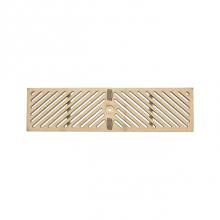 Zurn Industries P6-BDD - 6'' x 20'' Bronze Diagonal Class A Decorative Grate - P.N 675060013