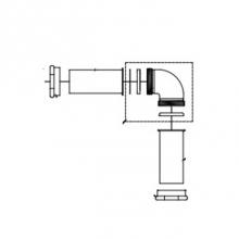 Zurn Industries P6000-QE3-CP - 1-1/2'' MALE X 1-1/2'' MALE ELBOW W/NUT AND GASKET-C