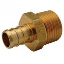 Zurn Industries QQMC55GFX - XL Brass Male Adapter - 1'' Barb x 1'' MPT