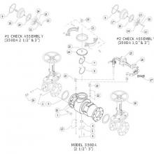 Zurn Industries RK212-350DACK2 - REPAIR KIT, CHECK ASSY, 2-1/2''-3'' 375DA/475DA -OR- 350DA/450DA #2