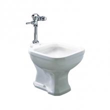 Zurn Industries Z.CS1.M - FLOOR MOUNTED Z5420 CLINICAL SINK W/Z6000AV-BWN1 FLUSH VALVE