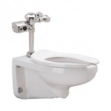 Zurn Industries Z.WC1.S - SNSR WALL BWL SYSTM - Z5615 ELONGATED, VITREOUS WATER CLST WITH BATT 1.1 GPF ZER