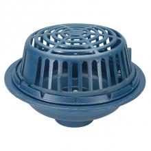 Zurn Industries Z100-4NH-CR-EA-VP-W4 - 15'' Dia Roof Drain w/ Poly-Dome-Deck Clamp-Adj Ext-Sump Receiver-4'' Internal