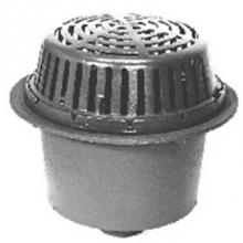 Zurn Industries ZC104-4NH-C - 15'' Dia Deep Sump Roof Drain w/ CI Dome-Deck Clamp