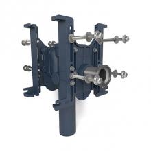 Zurn Industries Z1202-2HD4 - EZCARRY HighPerf 500lb Carrier -4H&S Dbl Adj Vrt SJ -2X4''SideInlet