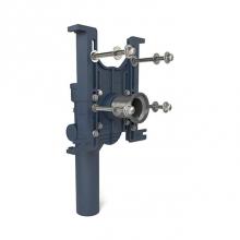 Zurn Industries Z1202-H4-JJ - EZCARRY HighPerf 500lb Carrier -4H&S Sgl Adj Vrt SJ -4''SideInlet -2X Aux Inlets