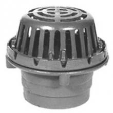 Zurn Industries Z125-4IP-R - 8-3/8'' Dia Roof Drain w/ Poly Dome-Sump Receiver