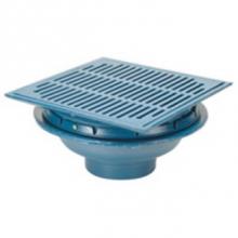 Zurn Industries Z150-4NH-85=4 - 14'' Sq Prom Deck Drain-Perforated Extension - Ductile Grate