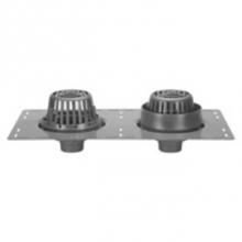 Zurn Industries Z165-2IP - 8-3/8'' Dia Combination Roof and Overflow Drain w/ CI Dome