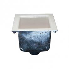 Zurn Industries ZN1901-4IC-K - 12''Sq X 8'' Ni Brz A.R.E. Floor Sink w/ Full Grate-Anchor Flange