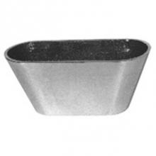 Zurn Industries ZN329-7 - ZN329 Pol Nickel Brz 6-3/4'' Long X 3'' Wide X 1'' High Oval Funnel