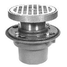 Zurn Industries Z415-6IP-9N - Cast Iron Floor Drain w/ Loose Set Deep Flanged Grate