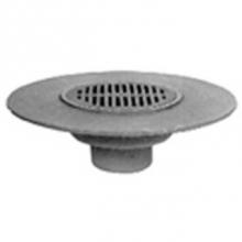 Zurn Industries Z530-3IP - 9'' Dia Medium Duty Wide Flange Deck Drain