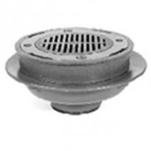 Zurn Industries Z540-4NH-G - 12'' Dia Medium Duty Drain-Galvanized w/ Sur-Set Bucket
