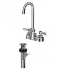 Zurn Industries Z812A1-XL-P-4F - -XL CENTERSET W/ 3-1/2''GOOSENECK SPOUT&2-1/2'' LEVER HANDLES