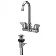 Zurn Industries Z812A3-XL-P - FAUCET (-XL), 4'' CENTERSET, 'A' SPOUT, -3 HANDLE (LEAD FREE)