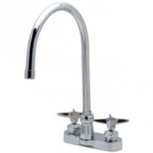 Zurn Industries Z812C2-XL - -XL Centerset Fct w/8'' Gooseneck Spout & 3''Dia Four Arm Hnd