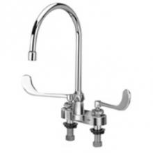 Zurn Industries Z812C6-XL-18F - -XLCENTERSET FAUCET W/8'' GOOSENECK SPOUT & 6'' WRIST BLADE HD '18F&a