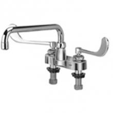 Zurn Industries Z812H6-XL - -XL CENTERSET FAUCET W/12'' TUBLAR SPOUT & 6''WRIST BLADE HAND