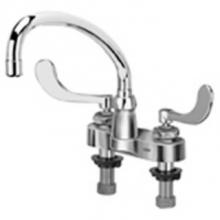 Zurn Industries Z812J4-XL-17F - -XLCENTERSET FAUCET W/9-1/2''TUBULAR SPOUT & 4'' WRIST BLADE H '17F&a