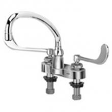 Zurn Industries Z812J6-XL - -XLCENTERSET FAUCET W/9-1/2''TUBULAR SPOUT & 6'' WRIST BLADE H