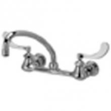 Zurn Industries Z842J4-XL-18F - SERVICE SINK FAUCET (-XL), W/ 9-1/2'' SPOUT & 4'' BLADE HANDLES,1.5 AER
